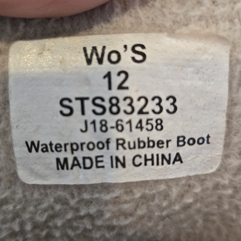 Sperry Women's 12 Saltwater Ankle Pop Out sole Duck Rain BOOTS - Picture 8 of 9